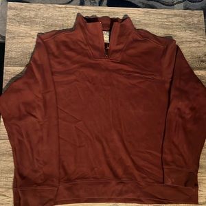 Men’s Duluth Trading Co maroon mock neck pullover 3xl XXXL